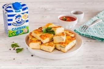 Жареные палочки из манки с сыром Жареные палочки из манки с сыром