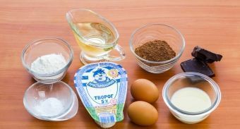 Шоколадный творожный кекс Шоколадный творожный кекс