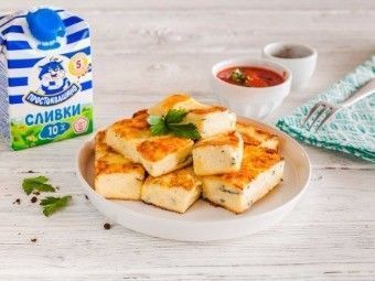 Жареные палочки из манки с сыром Жареные палочки из манки с сыром