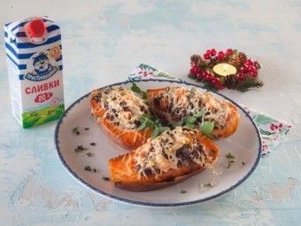 Фаршированный мясом сладкий картофель Фаршированный мясом сладкий картофель