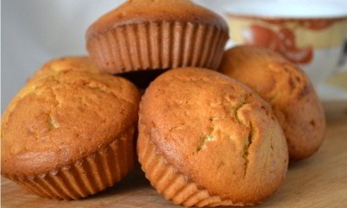 Кекс с творогом и сметаной. Фото. Кекс с творогом и сметаной в формочках. Рецепт.