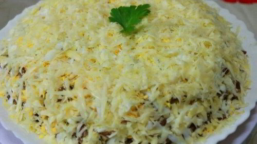 Салат "Мужской каприз" с говядиной. Фото. Рецепт приготовления салат "Мужской каприз" с говядиной.