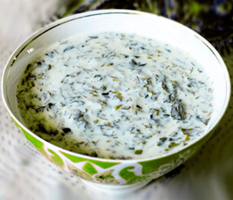 Суп из йогурта с зеленью. Фото. Суп из йогурта с зеленью. Рецепт приготовления с фото.