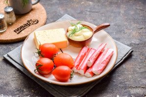 Салат "Кайфовый" с крабовыми палочками Салат "Кайфовый" с крабовыми палочками