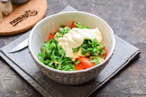 Салат "Кайфовый" с крабовыми палочками Салат "Кайфовый" с крабовыми палочками