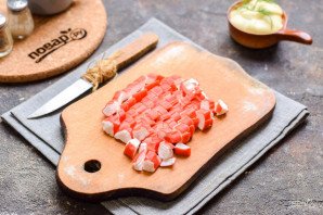 Салат "Кайфовый" с крабовыми палочками Салат "Кайфовый" с крабовыми палочками