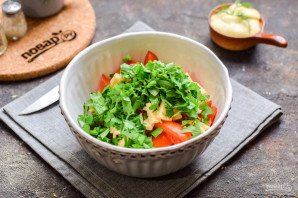 Салат "Кайфовый" с крабовыми палочками Салат "Кайфовый" с крабовыми палочками