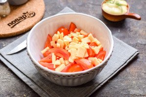 Салат "Кайфовый" с крабовыми палочками Салат "Кайфовый" с крабовыми палочками