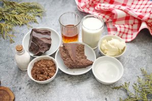 Трюфели из горького и молочного шоколада Трюфели из горького и молочного шоколада