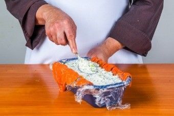 Творожный террин с лососем Творожный террин с лососем