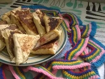 Треугольнички с творожной начинкой на завтрак Треугольнички с творожной начинкой на завтрак