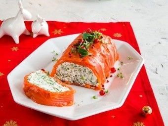 Творожный террин с лососем Творожный террин с лососем